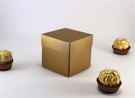 Gold Favor Boxes With Lids 